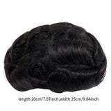 Maxbell Men Toupee Wig PU Base Replacement PU Toupee Hair for Parties Sport Wedding