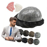 Maxbell Men Toupee Wig PU Base Replacement PU Toupee Hair for Parties Sport Wedding