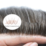 Maxbell Men Toupee Wig PU Base Replacement PU Toupee Hair for Parties Sport Wedding