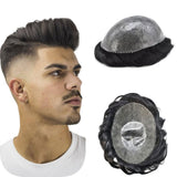 Maxbell Men Toupee Wig PU Base Replacement PU Toupee Hair for Parties Sport Wedding
