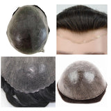 Maxbell Men Toupee Wig PU Base Replacement PU Toupee Hair for Parties Sport Wedding
