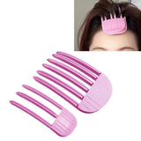 Maxbell 2 Pieces Hair Roots Volume Clips Volumizing Hairpin for All Hair Types Women Pink