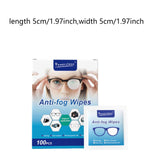 Maxbell 100 Count Eyeglasses AntiFog Lens Wipes for Travel Highly Effective Defogger