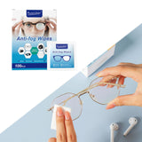 Maxbell 100 Count Eyeglasses AntiFog Lens Wipes for Travel Highly Effective Defogger