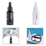 Maxbell Swim Goggle Anti Fog Agent Defogging Portable Dropper Design Goggle Defogger 10ml Black