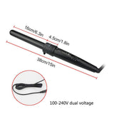 Maxbell Curling Iron Wand Set Instant Heat up with Heat Protective Glove Hair Curler