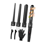 Maxbell Curling Iron Wand Set Instant Heat up with Heat Protective Glove Hair Curler