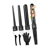 Maxbell Curling Iron Wand Set Instant Heat up with Heat Protective Glove Hair Curler