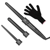 Maxbell Curling Iron Wand Set Instant Heat up with Heat Protective Glove Hair Curler
