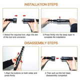 Maxbell Curling Iron Wand Set Instant Heat up with Heat Protective Glove Hair Curler