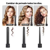 Maxbell Curling Iron Wand Set Instant Heat up with Heat Protective Glove Hair Curler