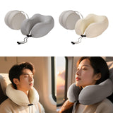 Maxbell Travel Neck Pillow Adjustable Foldable Soft Neck Support for Home Car Office Gray