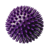 Maxbell Spiky Massage Ball for Feet Sleek Hedgehog Ball for Hands Shoulders Home Gym Purple 9 cm Hard
