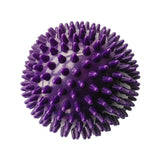Maxbell Spiky Massage Ball for Feet Sleek Hedgehog Ball for Hands Shoulders Home Gym Purple 9 cm Hard
