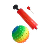 Maxbell Spiky Massage Ball for Feet Sleek Hedgehog Ball for Hands Shoulders Home Gym Rainbow 15 cm Soft