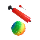 Maxbell Spiky Massage Ball for Feet Sleek Hedgehog Ball for Hands Shoulders Home Gym Rainbow 15 cm Soft
