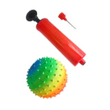 Maxbell Spiky Massage Ball for Feet Sleek Hedgehog Ball for Hands Shoulders Home Gym Rainbow 15 cm Soft