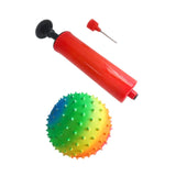 Maxbell Spiky Massage Ball for Feet Sleek Hedgehog Ball for Hands Shoulders Home Gym Rainbow 15 cm Soft