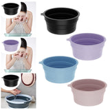 Maxbell Foldable Face Basin Convenient Washing Basin Wash Bowl for RV Outdoor Hiking Black