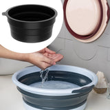 Maxbell Foldable Face Basin Convenient Washing Basin Wash Bowl for RV Outdoor Hiking Black