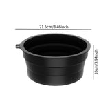 Maxbell Foldable Face Basin Convenient Washing Basin Wash Bowl for RV Outdoor Hiking Black