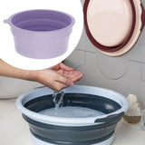 Maxbell Foldable Face Basin Convenient Washing Basin Wash Bowl for RV Outdoor Hiking Purple