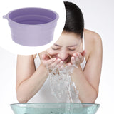 Maxbell Foldable Face Basin Convenient Washing Basin Wash Bowl for RV Outdoor Hiking Purple