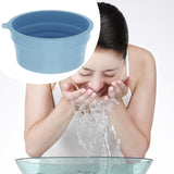 Maxbell Foldable Face Basin Convenient Washing Basin Wash Bowl for RV Outdoor Hiking Blue