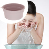 Maxbell Foldable Face Basin Convenient Washing Basin Wash Bowl for RV Outdoor Hiking Pink