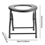 Maxbell Foldable Commode Chair Space Saving Supplies Stool for Elderly Women Seniors