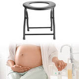 Maxbell Foldable Commode Chair Space Saving Supplies Stool for Elderly Women Seniors