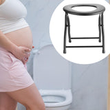 Maxbell Foldable Commode Chair Space Saving Supplies Stool for Elderly Women Seniors