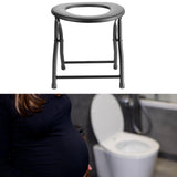 Maxbell Foldable Commode Chair Space Saving Supplies Stool for Elderly Women Seniors