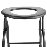 Maxbell Foldable Commode Chair Space Saving Supplies Stool for Elderly Women Seniors