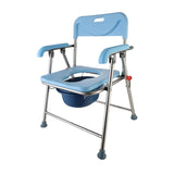 Maxbell Folding Bedside Commode Chair Sturdy Elderly Potty Chair for Adults Disabled