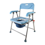 Maxbell Folding Bedside Commode Chair Sturdy Elderly Potty Chair for Adults Disabled
