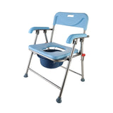Maxbell Folding Bedside Commode Chair Sturdy Elderly Potty Chair for Adults Disabled