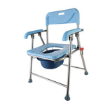 Maxbell Folding Bedside Commode Chair Sturdy Elderly Potty Chair for Adults Disabled