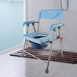 Maxbell Folding Bedside Commode Chair Sturdy Elderly Potty Chair for Adults Disabled