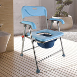 Maxbell Folding Bedside Commode Chair Sturdy Elderly Potty Chair for Adults Disabled