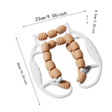 Maxbell Leg Massage Roller Circular Leg Clamp for Bodybuilding Fitness Indoor Sports Coffee