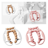 Maxbell Leg Massage Roller Circular Leg Clamp for Bodybuilding Fitness Indoor Sports Coffee