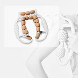 Maxbell Leg Massage Roller Circular Leg Clamp for Bodybuilding Fitness Indoor Sports Coffee