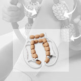 Maxbell Leg Massage Roller Circular Leg Clamp for Bodybuilding Fitness Indoor Sports Coffee