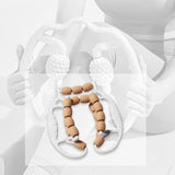 Maxbell Leg Massage Roller Circular Leg Clamp for Bodybuilding Fitness Indoor Sports Coffee