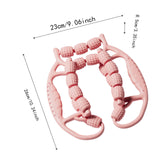 Maxbell Leg Massage Roller Circular Leg Clamp for Bodybuilding Fitness Indoor Sports Pink