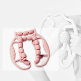 Maxbell Leg Massage Roller Circular Leg Clamp for Bodybuilding Fitness Indoor Sports Pink