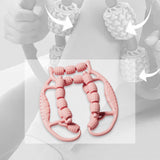 Maxbell Leg Massage Roller Circular Leg Clamp for Bodybuilding Fitness Indoor Sports Pink