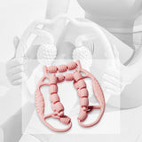 Maxbell Leg Massage Roller Circular Leg Clamp for Bodybuilding Fitness Indoor Sports Pink