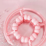 Maxbell Massage Roller Multifunctional 360 Degree Leg Massager for Fitness Arm Thigh Pink